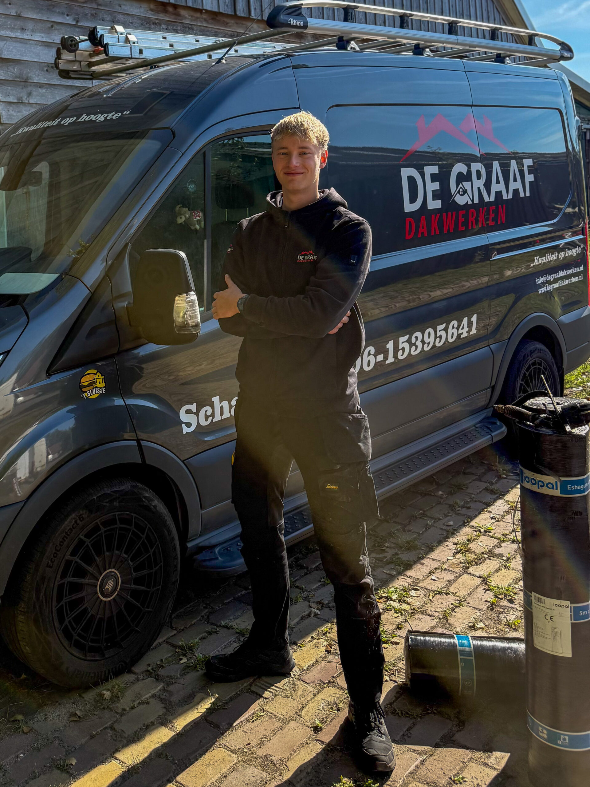 Jorrit, allround dakdekker en grafisch ontwerper