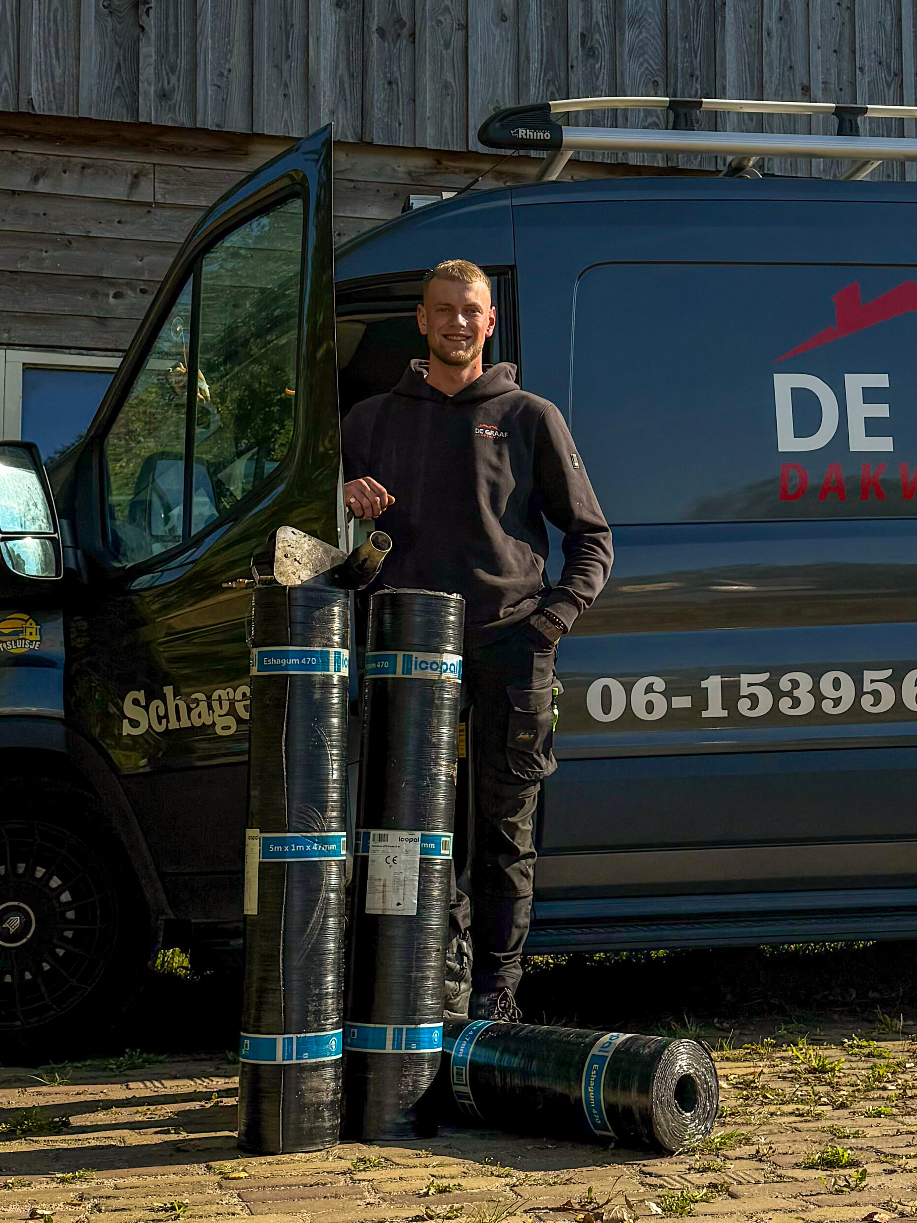Justin, eigenaar De Graaf Dakwerken